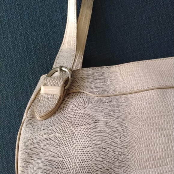 Italian Reptile Print Leather Purse - Picture 2 of 13